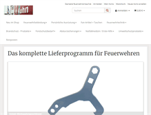 Tablet Screenshot of feuerwehreinkauf.de